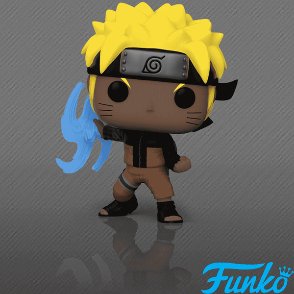 Funko POP #1318 Naruto Shippuden Naruto Uzumaki with Rasengan Glow Exclusive Figure
